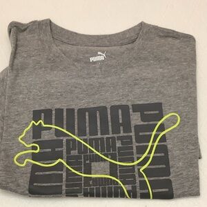 Puma Gray Tee with Neon Accents